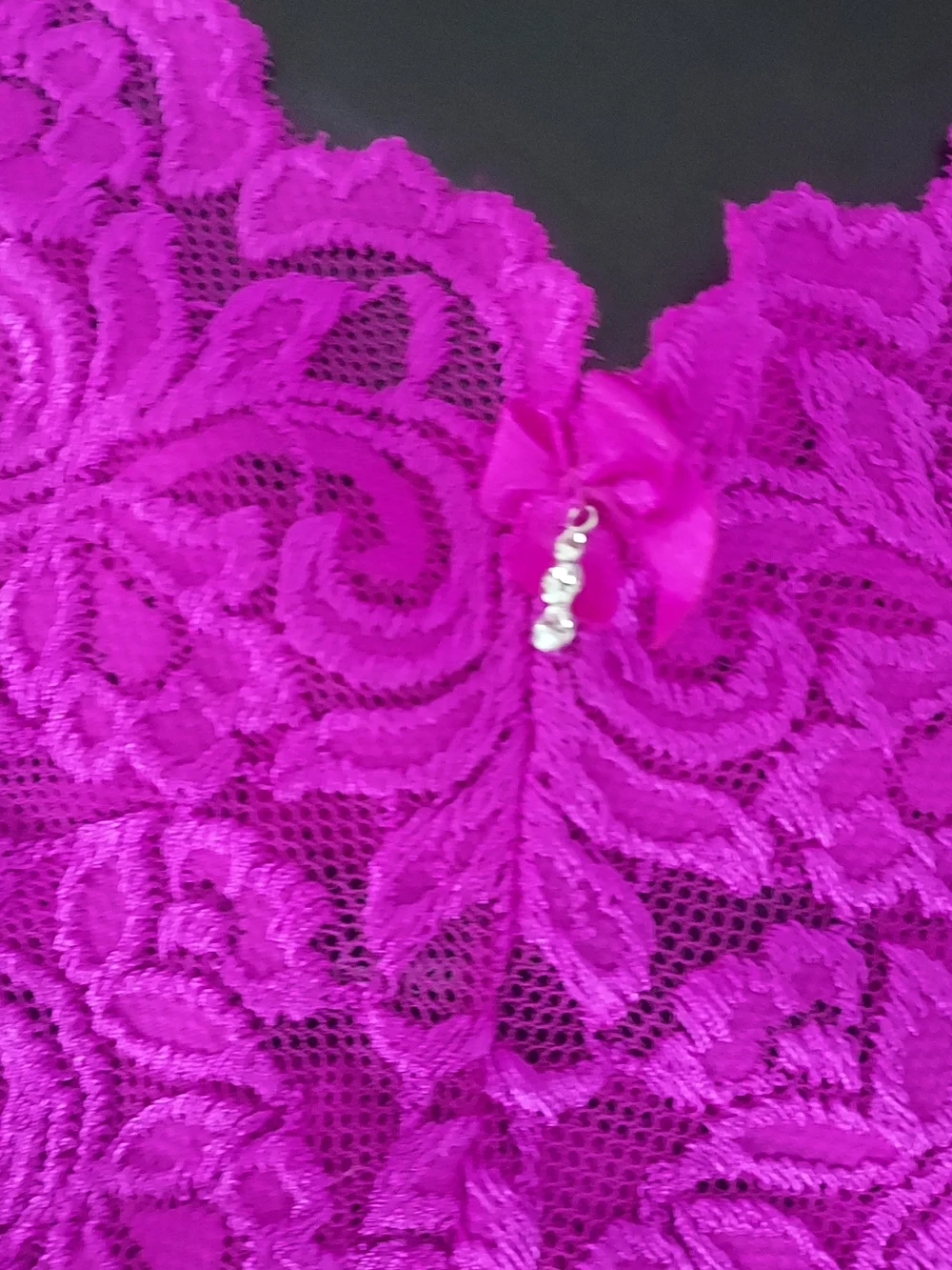 smart & sexy Hot Pink Lace Push-Up Bra 40C & Boyshort Set